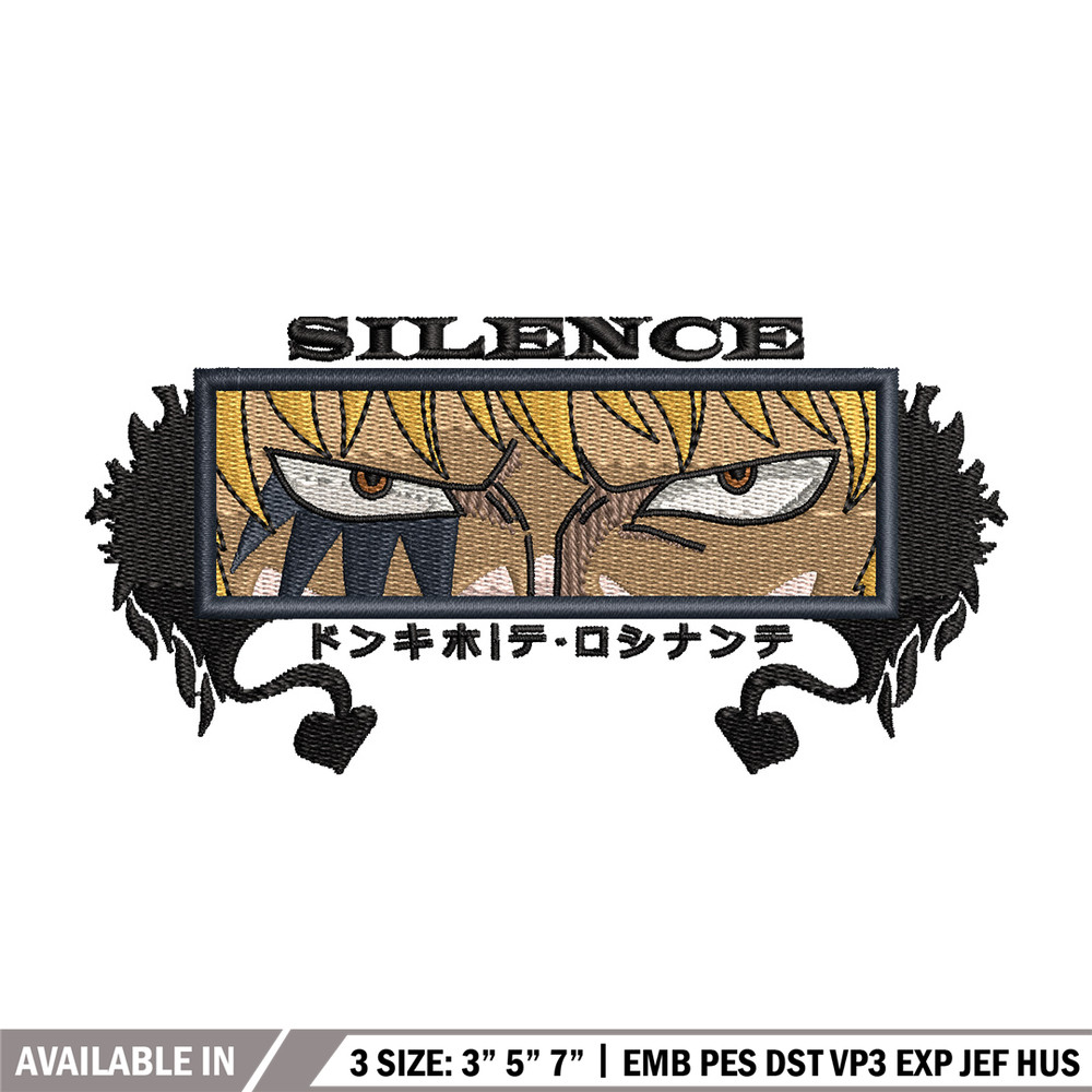 Rosinante eyes embroidery design, One piece embroidery, Anime design, Embroidery shirt, Embroidery file,Digital download.jpg