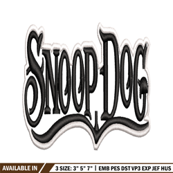 snoop dogg embroidery design, snoop dogg embroidery, logo design, embroidery file, logo shirt, digital download.