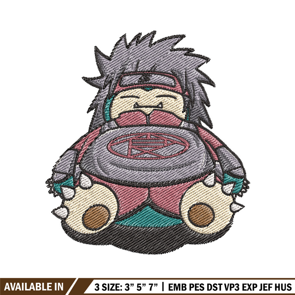 Snorlax choji embroidery design, Pokemon embroidery, Anime design, Embroidery file, Digital download, Embroidery shirt.jpg