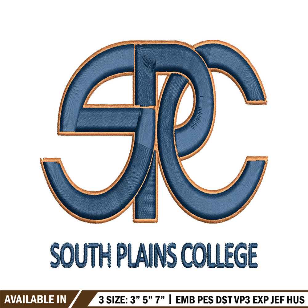 South Plains College embroidery design, South Plains College embroidery, logo Sport, Sport embroidery, NCAA embroidery..jpg