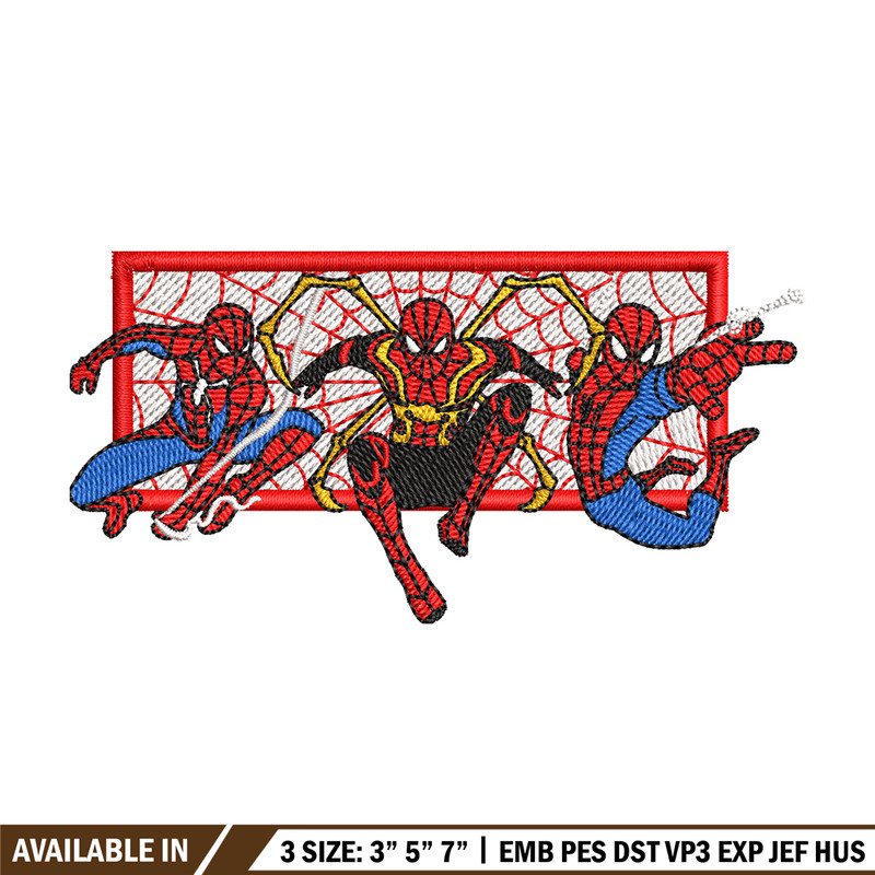 Spiderman form embroidery design,Spiderman embroidery, Embroidery shirt, Embroidery file, Anime design, Digital download.jpg