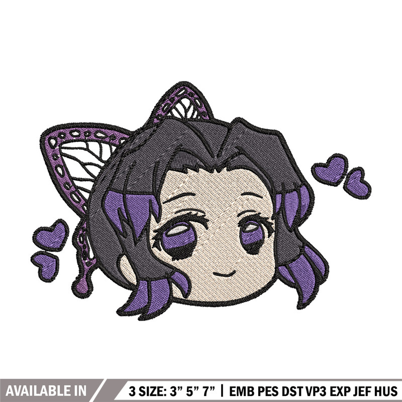 Shinobu chibi embroidery design, Shinobu embroidery, Embroidery shirt, Embroidery file, Anime design, Digital download.jpg