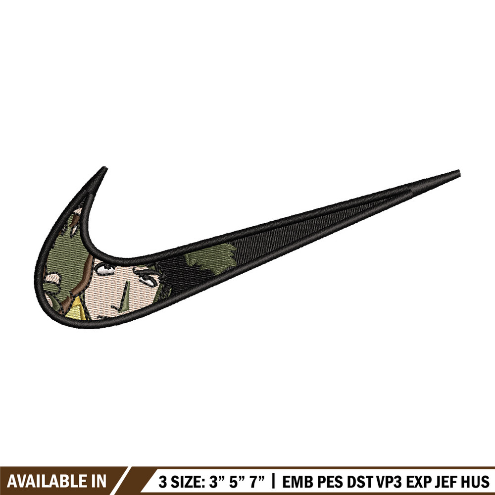 Spike nike embroidery design, Cowboy bebop embroidery, Nike design, Embroidery shirt, Embroidery file, Digital download.jpg