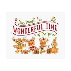 the most wonderful time of the year svg, merry christmas svg, christmas season svg, christmas gingerbread svg, xmas holi
