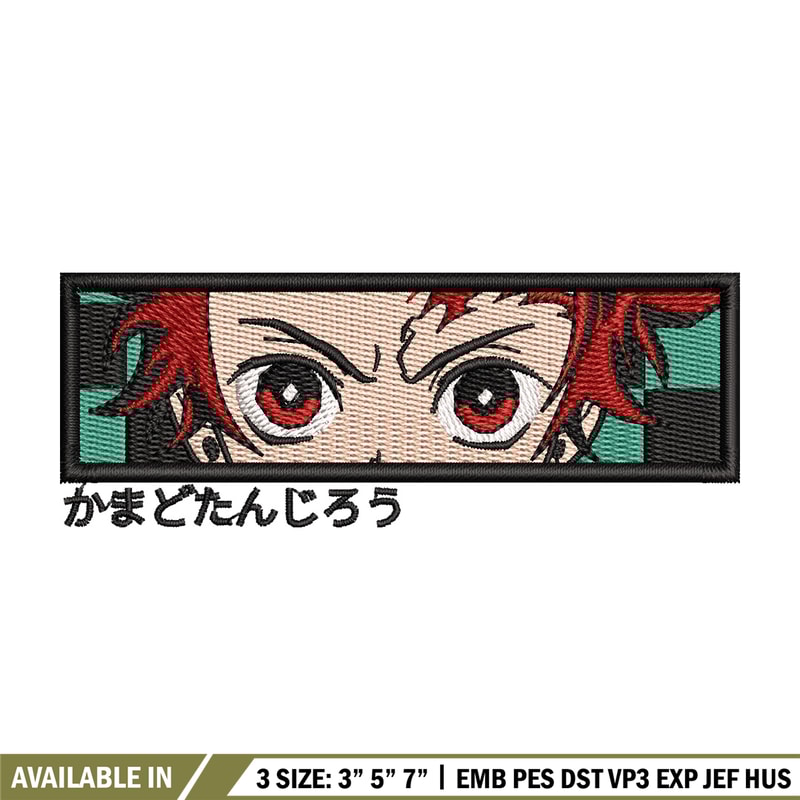 Tanjiro eyes box embroidery design, Tanjiro embroidery, Anime design, Embroidery shirt, Embroidery file,Digital download.jpg