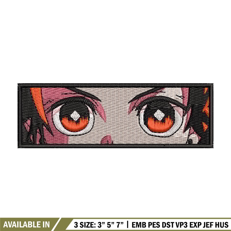 Tanjiro eyes embroidery design, Tanjiro embroidery, Anime design, Embroidery shirt, Embroidery file, Digital download.jpg
