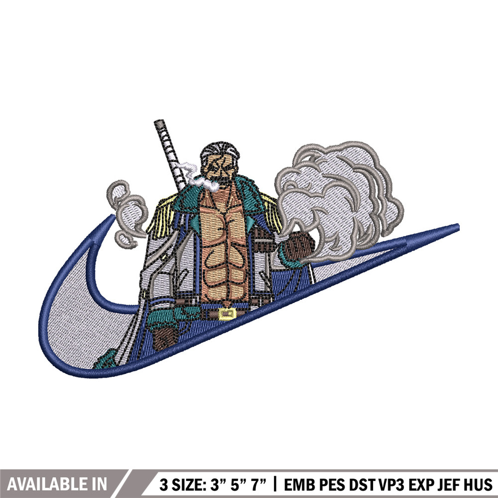 Smoker nike embroidery design, One piece embroidery, Nike design, Embroidery shirt, Embroidery file, Digital download.jpg