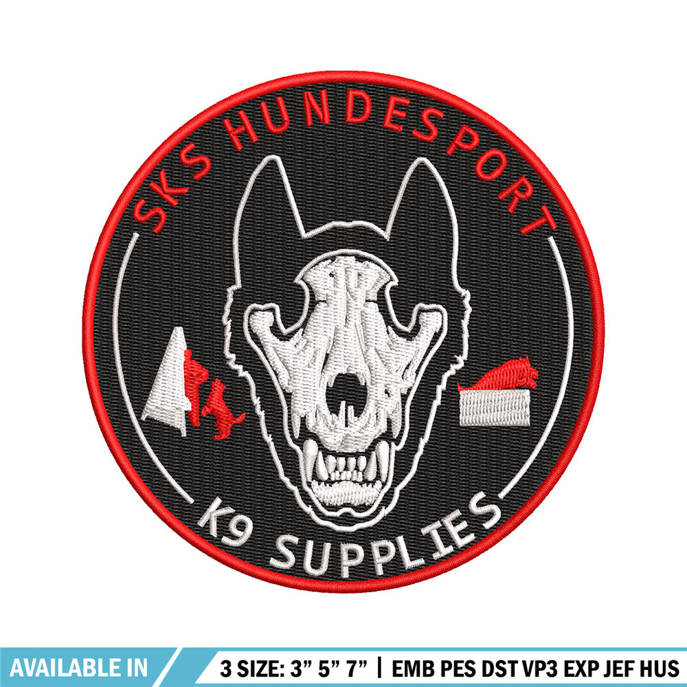 Sks hundesport embroidery design, Sks embroidery, Logo design, Embroidery shirt, Embroidery file, Digital download.jpg