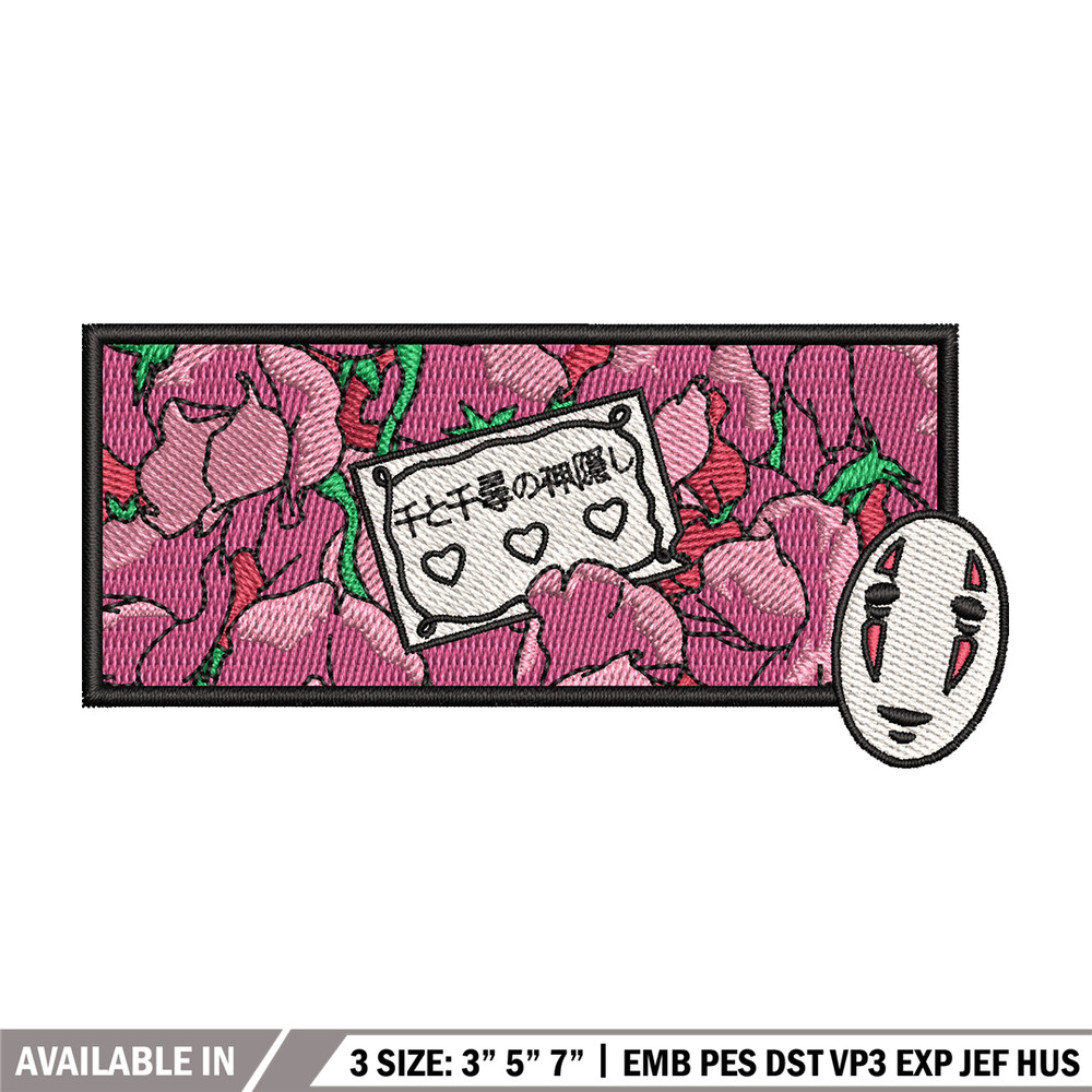 Spirited Away embroidery design, Ghibli embroidery, Anime design, Embroidery shirt, Embroidery file, Digital download.jpg