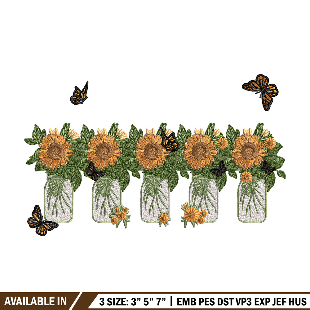 Sunflowers embroidery design, Sunflowers embroidery, flowers design, embroidery file, logo shirt, Digital download.jpg