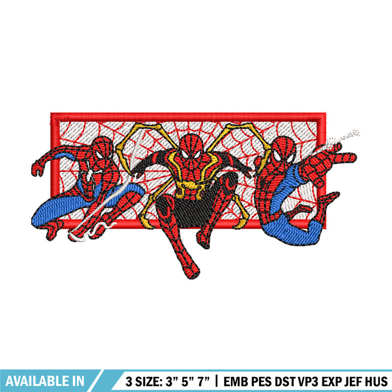 Spiderman form embroidery design,Spiderman embroidery, Embroidery shirt, Embroidery file, Anime design, Digital download.jpg