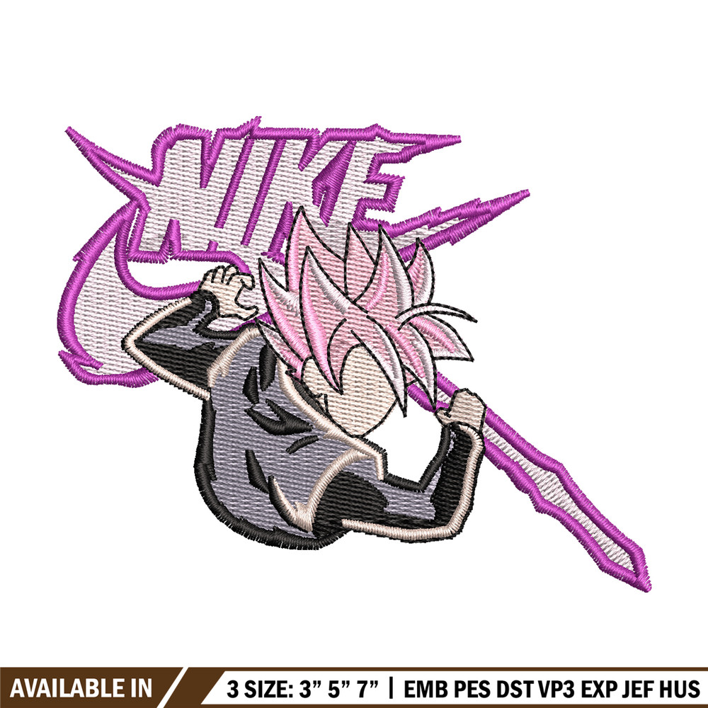 Super Saiyan rose embroidery design, Dragon ball embroidery, Nike design, anime design, anime shirt, Digital download.jpg