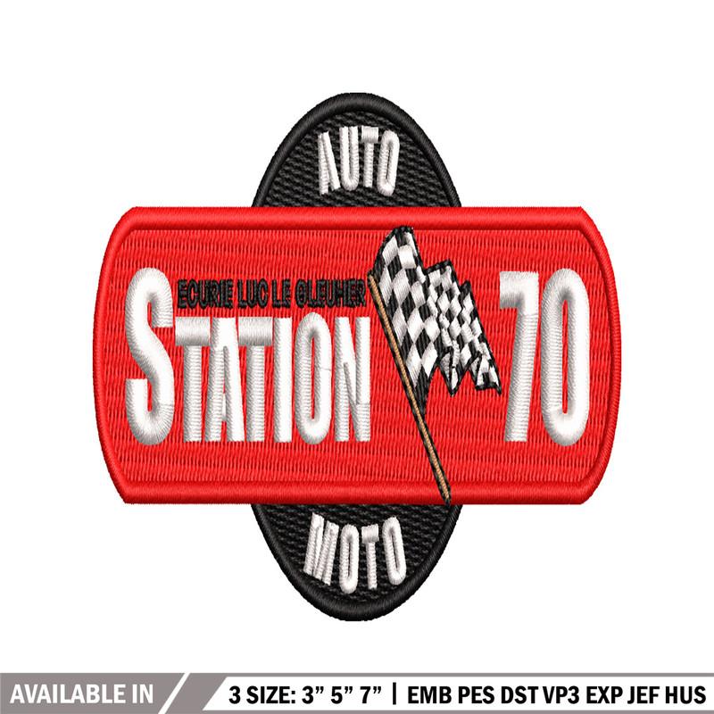 Station 70 embroidery design, Station 70 embroidery, embroidery file, logo design, logo shirt, Digital download..jpg