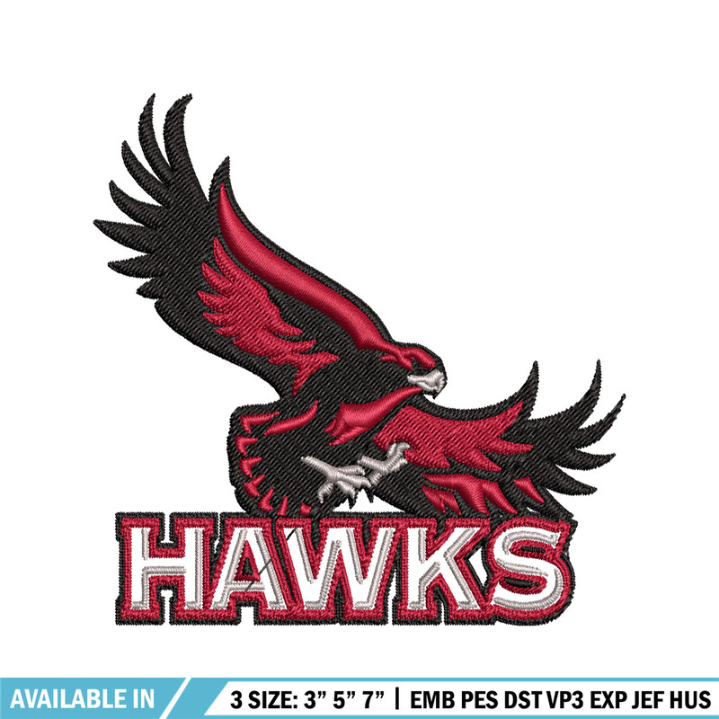 St Joseph's Hawks embroidery design, St Joseph's Hawks embroidery, logo Sport, Sport embroidery, NCAA embroidery..jpg
