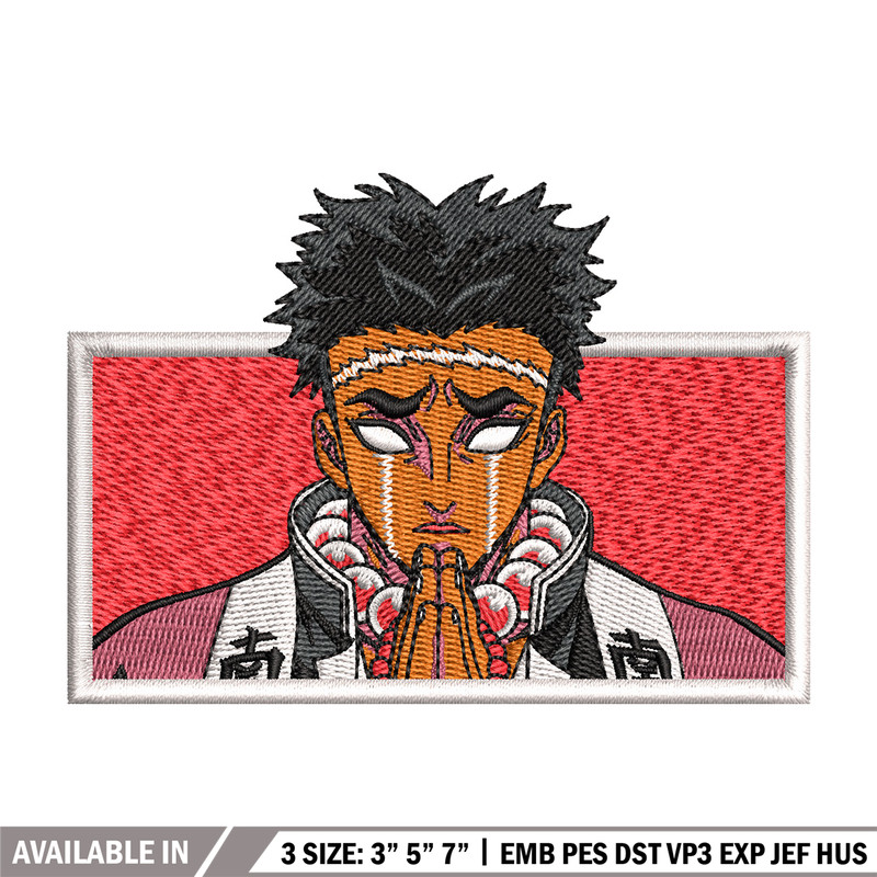 Stone hashira embroidery design, Gyomei embroidery, Anime design, Embroidery file, Embroidery shirt, Digital download.jpg