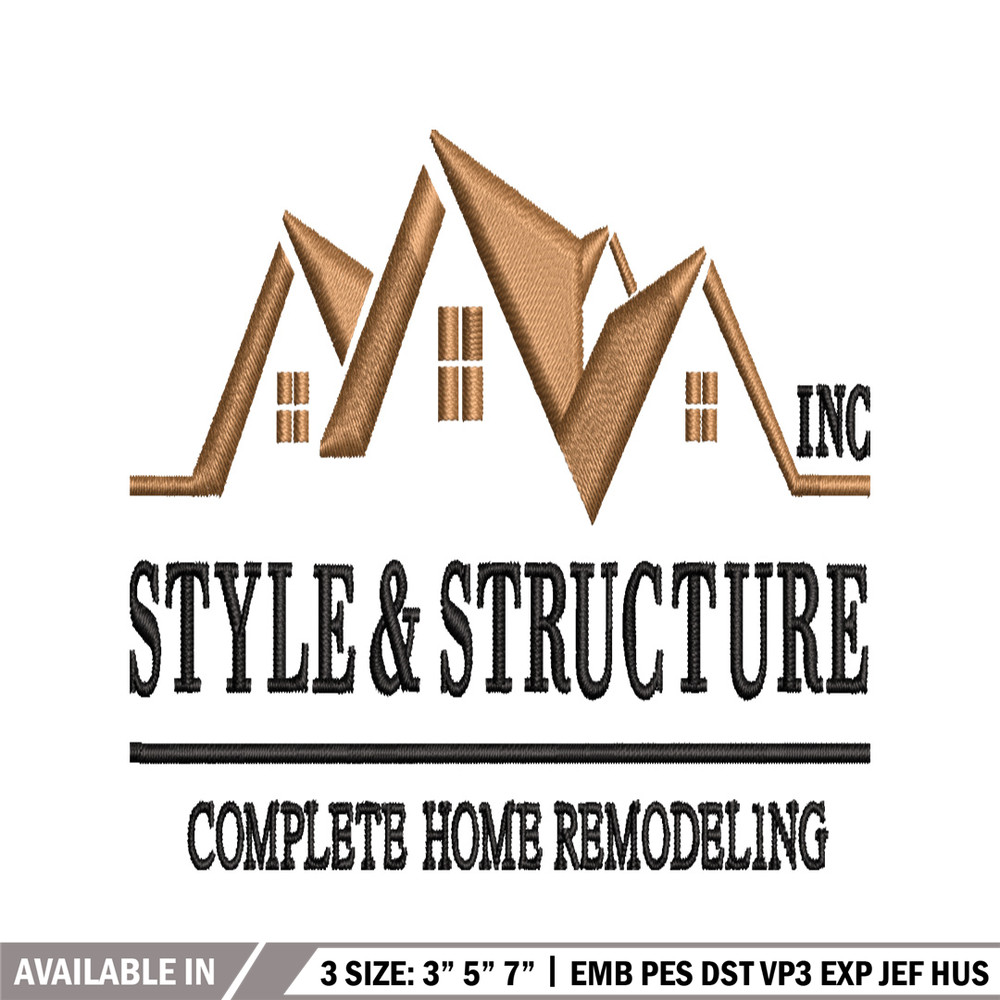 Style & Structure embroidery design, Style & Structure embroidery, logo design, embroidery file, Digital download..jpg