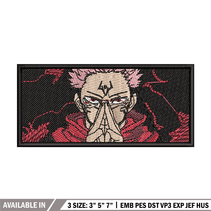 Sukuna box embroidery design, Sukuna embroidery, Embroidery shirt, Embroidery file, Anime design, Digital download.jpg