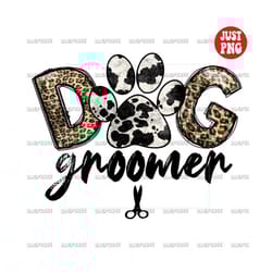 dog groomer png, dog groomer sublimation, pet groomer designs file for sublimation or print, clipart, instant digital do