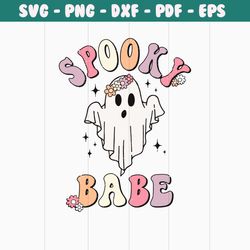 spooky babe png, cute ghost png, fall png, autumn png