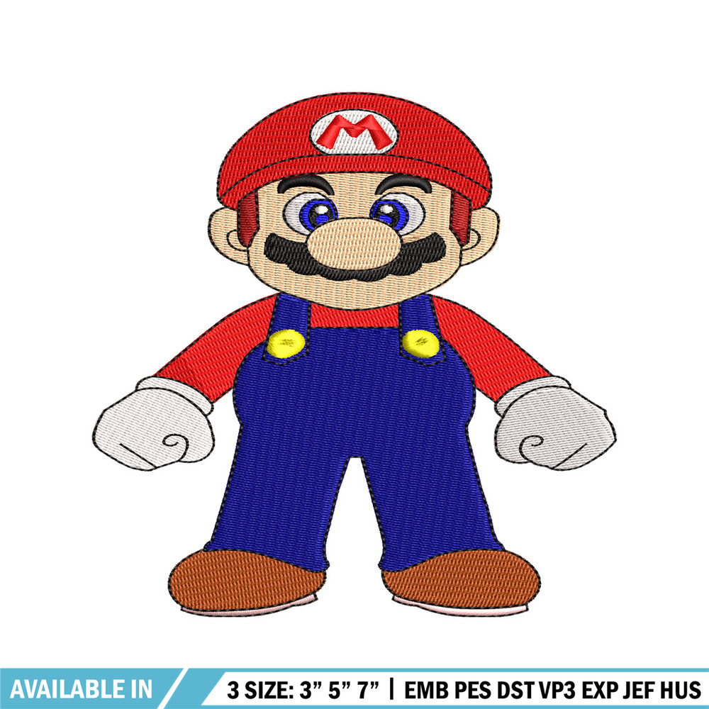 Super Mario bros embroidery design, Mario embroidery, logo design, Logo shirt, embroidery file, Digital download.jpg