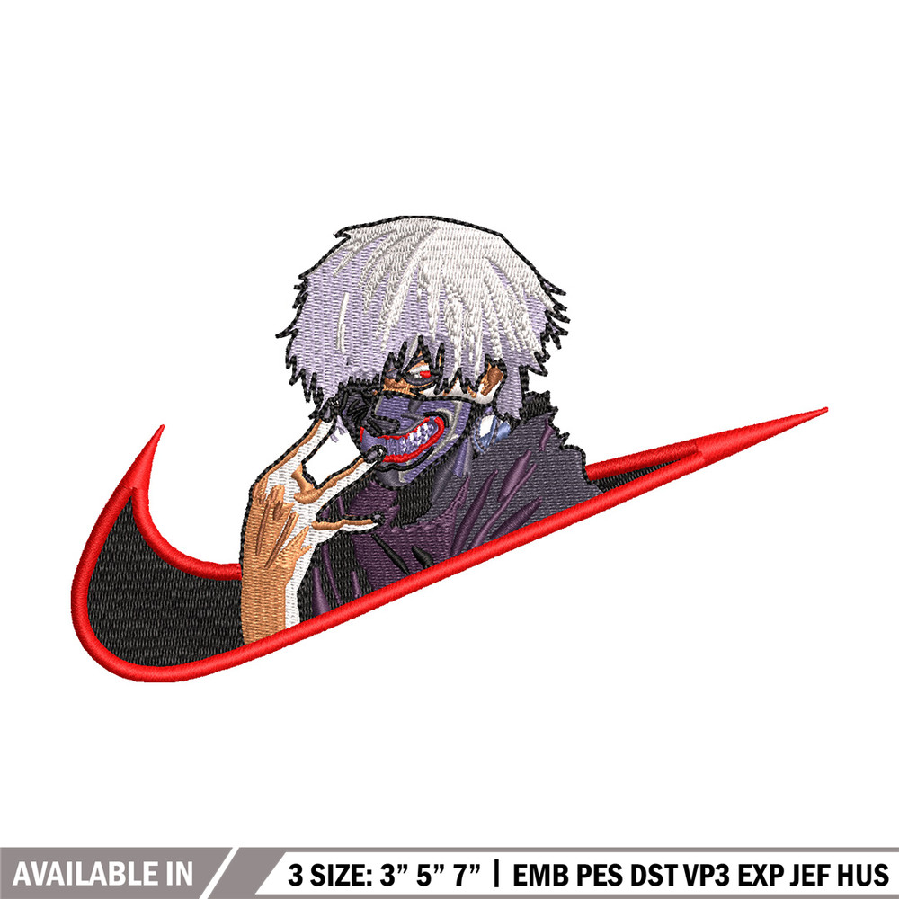 Swoosh kaneki embroidery design, Kaneki embroidery,Anime design, Embroidery file, Embroidery shirt, Digital download.jpg