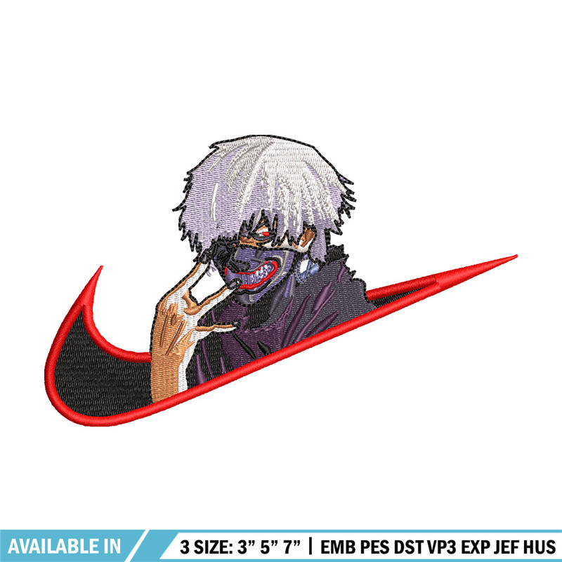 Swoosh kaneki embroidery design, Kaneki embroidery,Anime design, Embroidery file, Embroidery shirt, Digital download.jpg