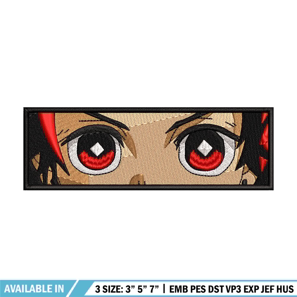 Tanjiro eyes embroidery design, Kimetsu no Yaiba embroidery, Nike design, anime design, anime shirt, Digital download.jpg