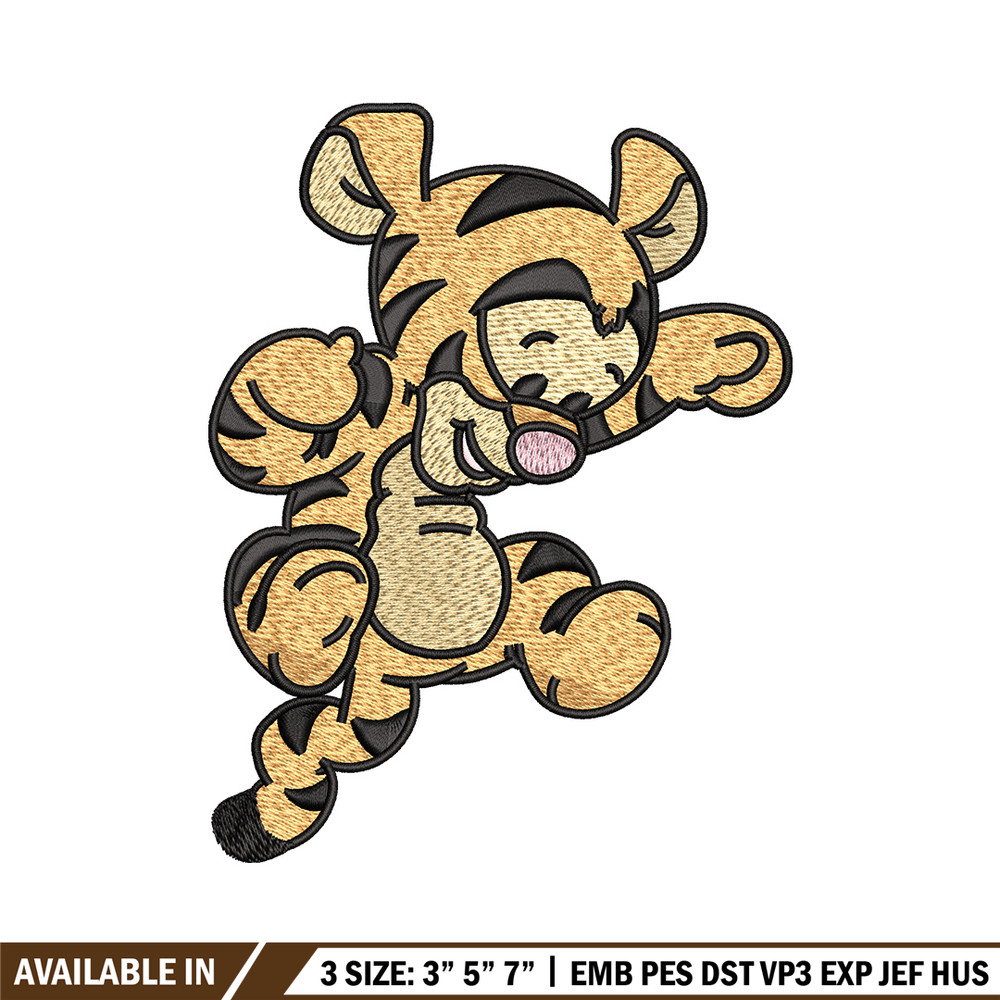 Tigger embroidery design, Pooh disney embroidery, Embroidery file, Embroidery shirt, Emb design, Digital download.jpg