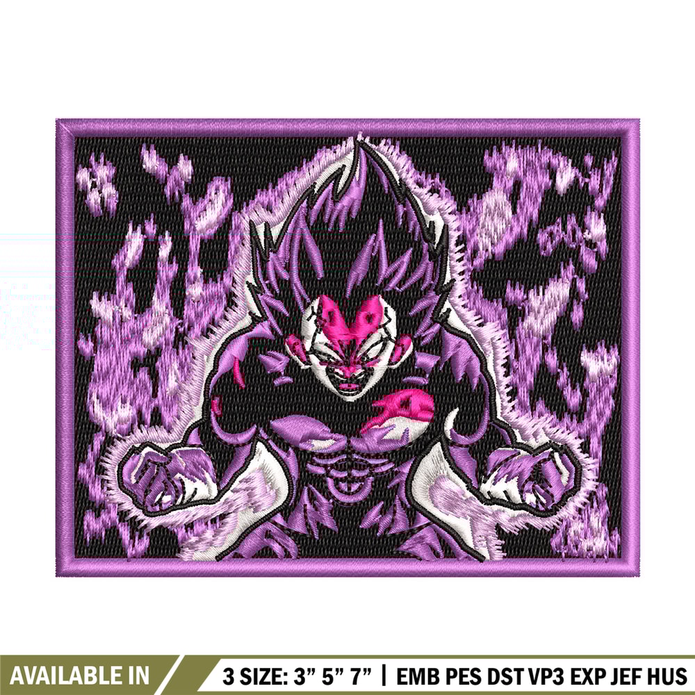 Vegeta ultra embroidery design, Dragonball embroidery, Nike design, Embroidery shirt, Embroidery file, Digital download.jpg