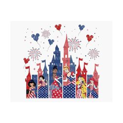 happy 4th of july png, princesses 4th of july  png, fourth of july png, american, patriotic png, independence day png, f