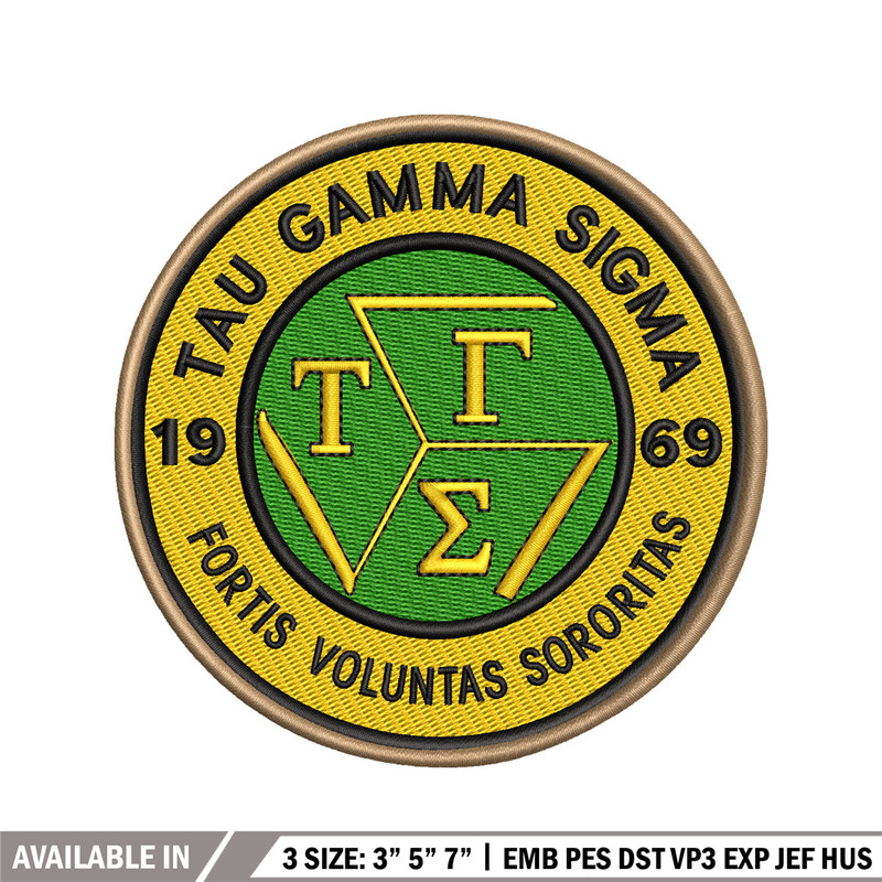 Tau Gamma Sigma embroidery design, logo embroidery, logo design, embroidery file, logo shirt, Digital download..jpg
