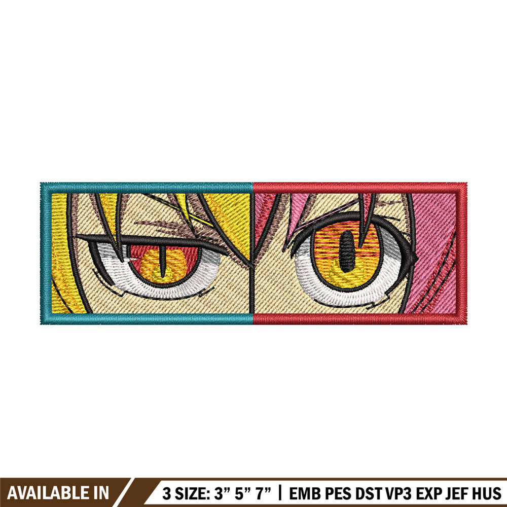 Tohru eyes embroidery design, Dragon maid embroidery, Anime design, Embroidery shirt, Embroidery file,Digital download.jpg