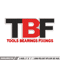 TBF logo embroidery design, TBF logo embroidery, logo design, logo shirt, Embroidery shirt, Instant download.jpg