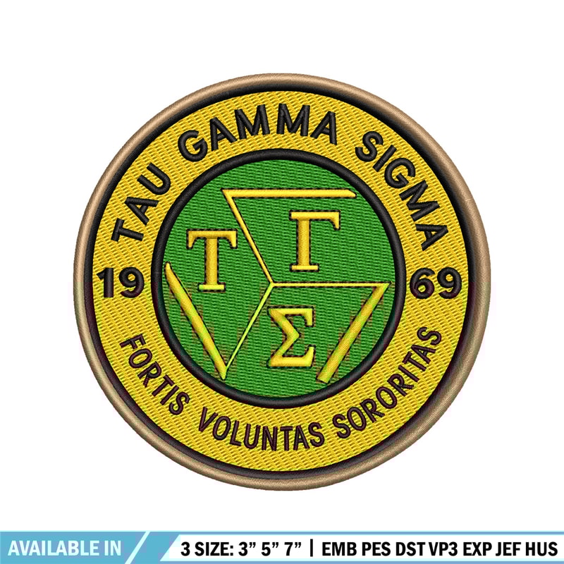 Tau Gamma Sigma embroidery design, logo embroidery, logo design, embroidery file, logo shirt, Digital download..jpg