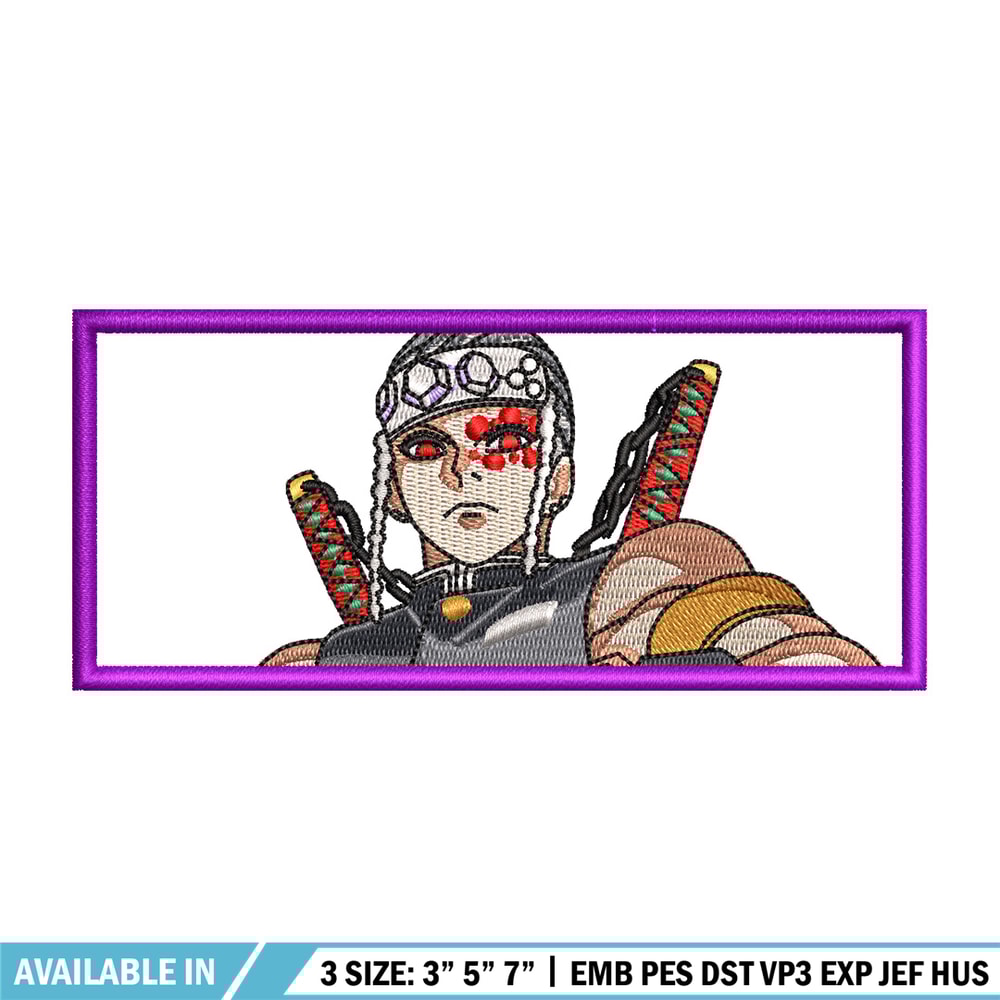 Tengen box embroidery design, Demon slayer embroidery, Anime design, Embroidery shirt, Embroidery file, Digital download.jpg