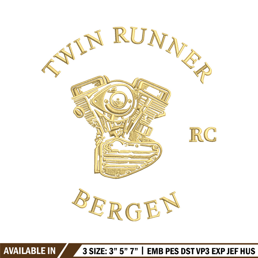 Twin runner logo embroidery design, Twin runner logo embroidery, Embroidery shirt, logo design, Instant download.jpg