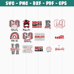 bobcats volleyball svg, bobcats bundle, bobcats school team, college volleyball team, mascot svg, bobcats cheerleader