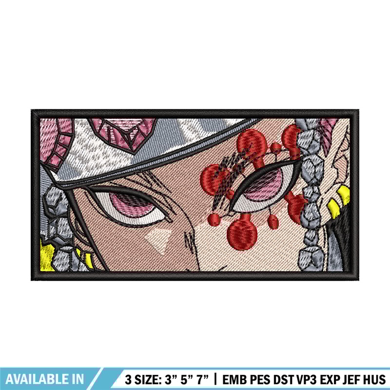Tengen Uzui eyes embroidery design, Kimetsu no Yaiba embroidery, anime design, anime shirt, Digital download.jpg