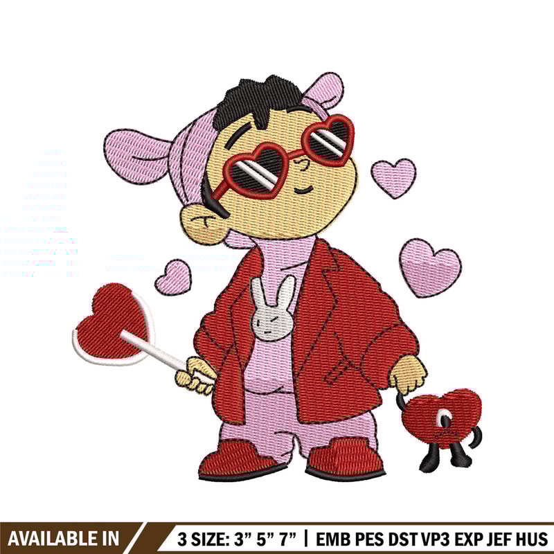 Valentine Baby Benito embroidery design, Valentine embroidery, embroidery file, Valentine design, Digital download.jpg