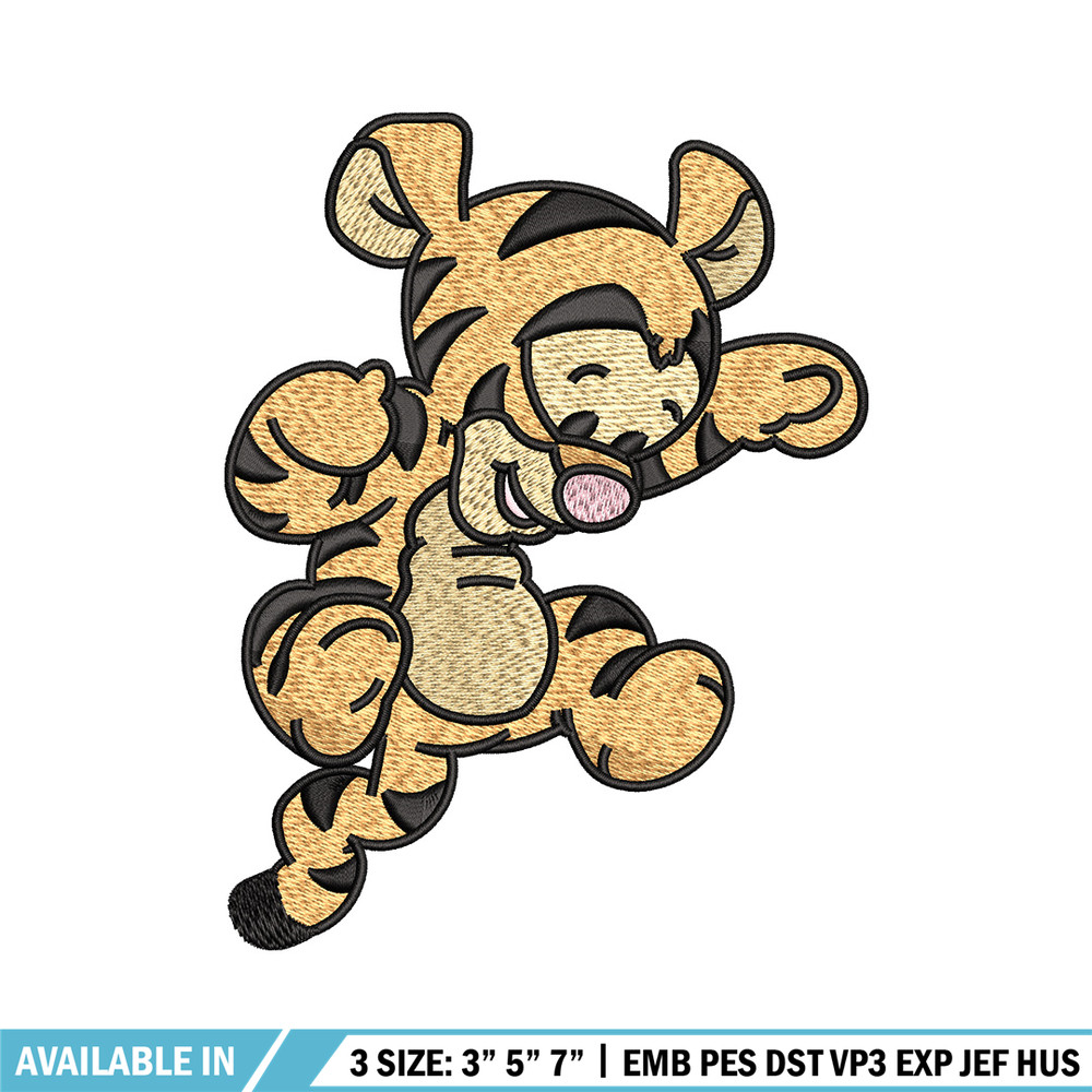 Tigger chibi embroidery design, Pooh disney embroidery, Embroidery file, Embroidery shirt, Emb design, Digital download.jpg