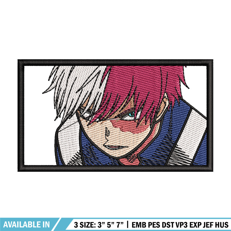 Todoroki box embroidery design, Mha embroidery, Embroidery shirt, Embroidery file, Anime design, Digital download.jpg