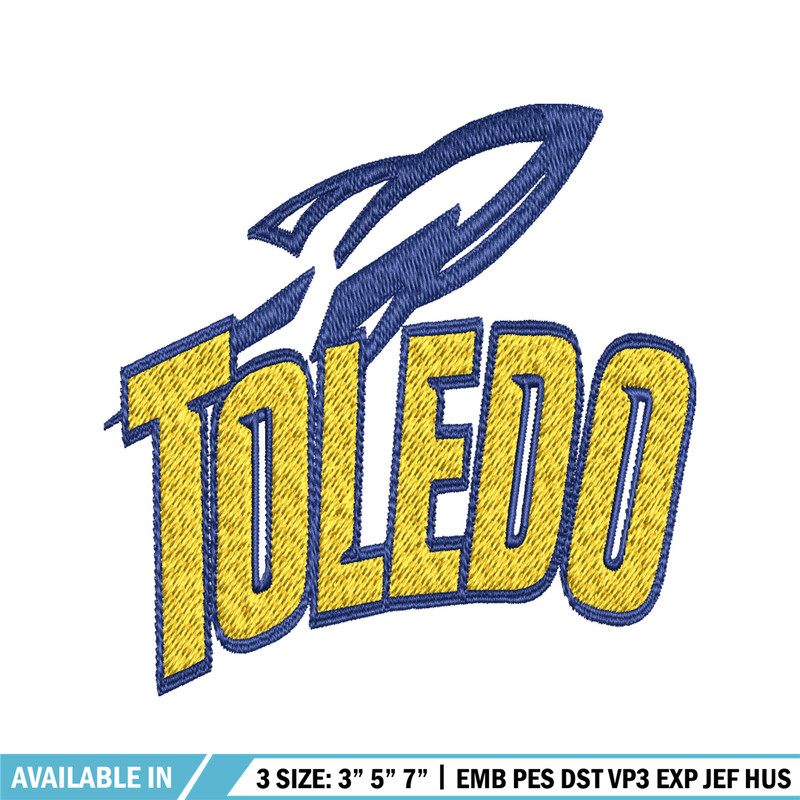 Toledo Rockets embroidery design, Toledo Rockets embroidery, logo Sport, Sport embroidery, NCAA embroidery..jpg