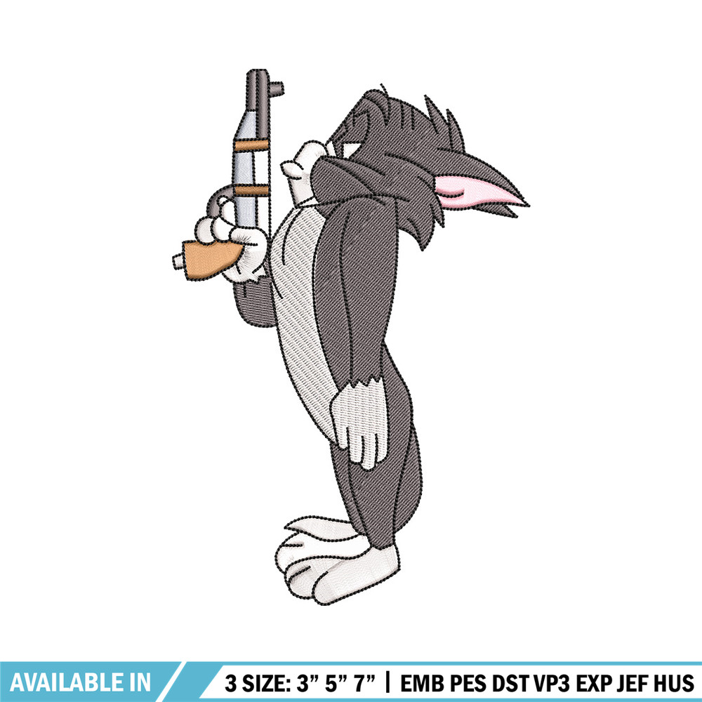 Tom gun embroidery design, Tom and jerry embroidery, Emb design, Embroidery shirt, Embroidery file, Digital download.jpg
