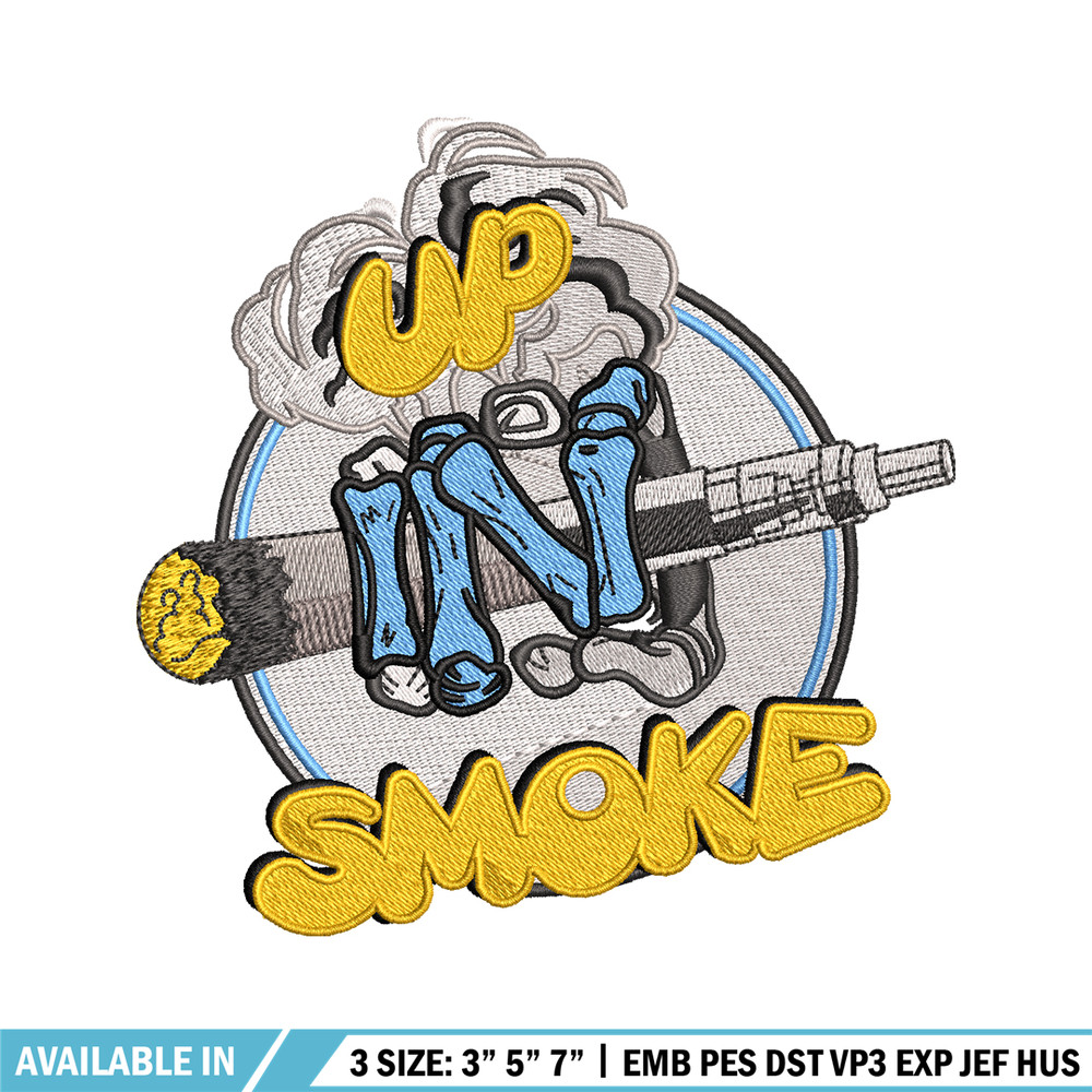 Up In Smoke logo embroidery design, Up In Smoke logo embroidery, Embroidery shirt, logo design, Instant download.jpg