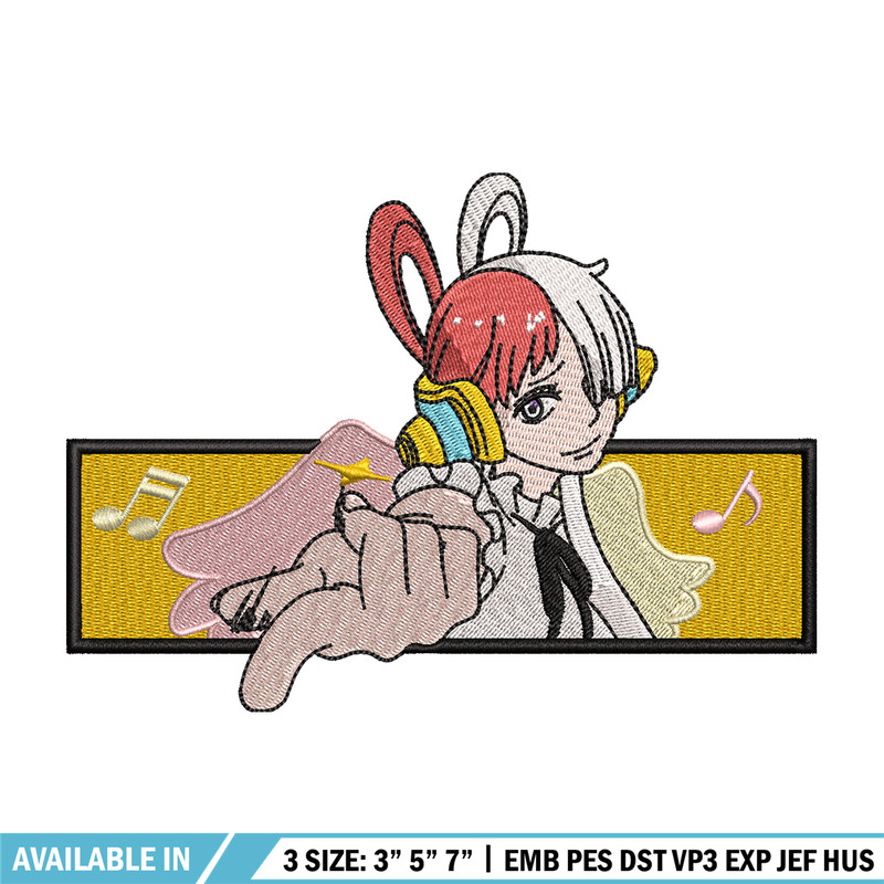 Uta box embroidery design, One piece embroidery, Anime design, Embroidery shirt, Embroidery file, Digital download.jpg