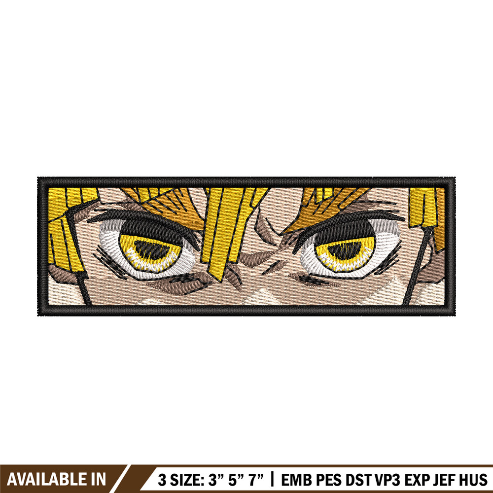 Zenitsu eyes embroidery design, Zenitsu embroidery, Anime design, Embroidery shirt, Embroidery file, Digital download.jpg
