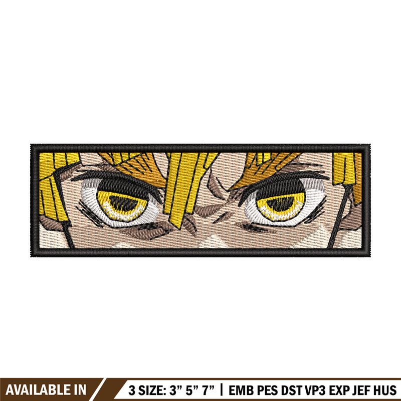 Zenitsu eyes embroidery design, Zenitsu embroidery, Anime design, Embroidery shirt, Embroidery file, Digital download.jpg