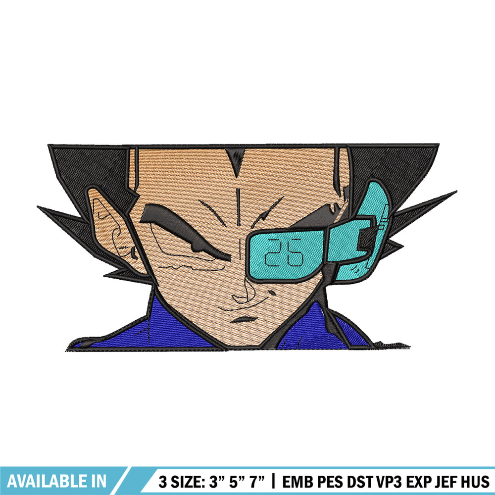 Vegeta eyes embroidery design, Dragonball embroidery, Anime design, Embroidery shirt, Embroidery file,Digital download.jpg