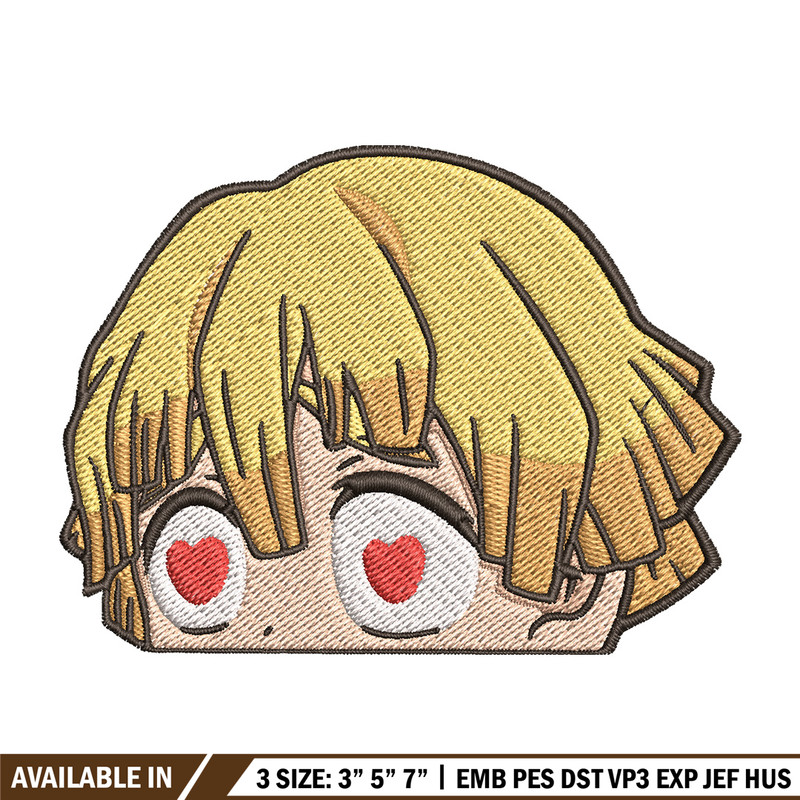Zenitsu love embroidery design, Zenitsu embroidery, Anime design, Embroidery shirt, Embroidery file, Digital download.jpg