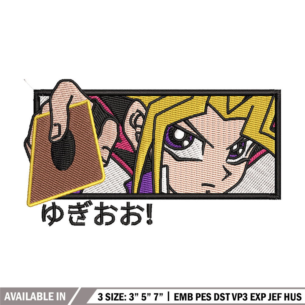 Yugioh embroidery design, Yugioh embroidery, Anime design, Embroidery shirt, Embroidery file, Digital download.jpg
